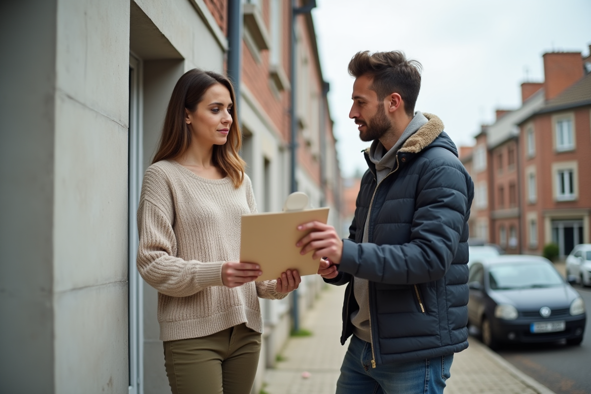 Femme discutant avec un professionnel de l