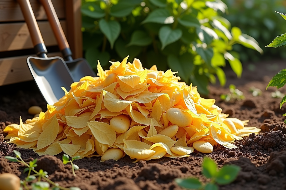 feuilles compost